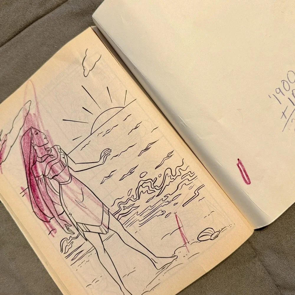 Disney Pocahontas Coloring Book Golden Books 1995 Vintage All‎ Pages Unused
